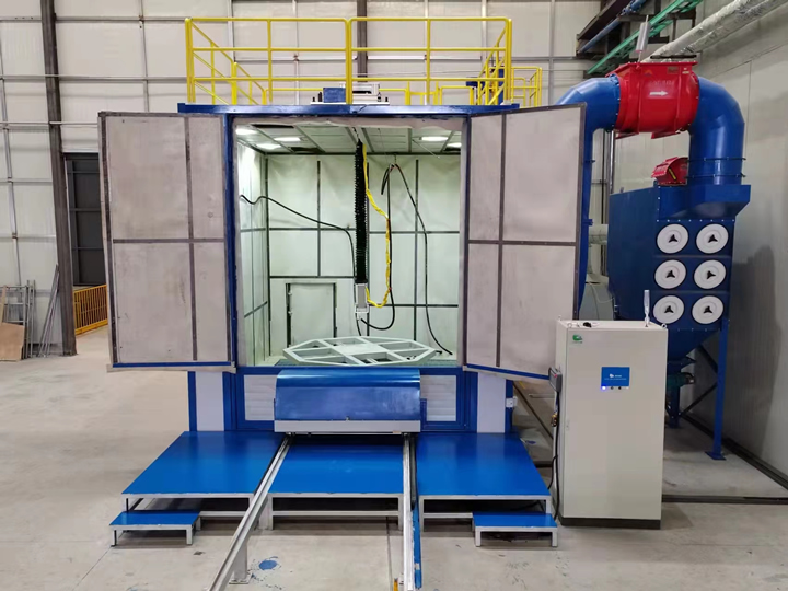 機器人內(nèi)壁噴砂房 機器人內(nèi)壁噴砂房